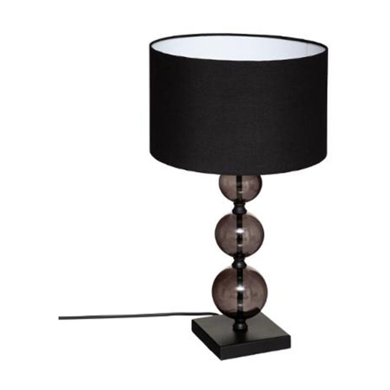 Lampe à Poser en Verre 'Alma' 52cm Noir