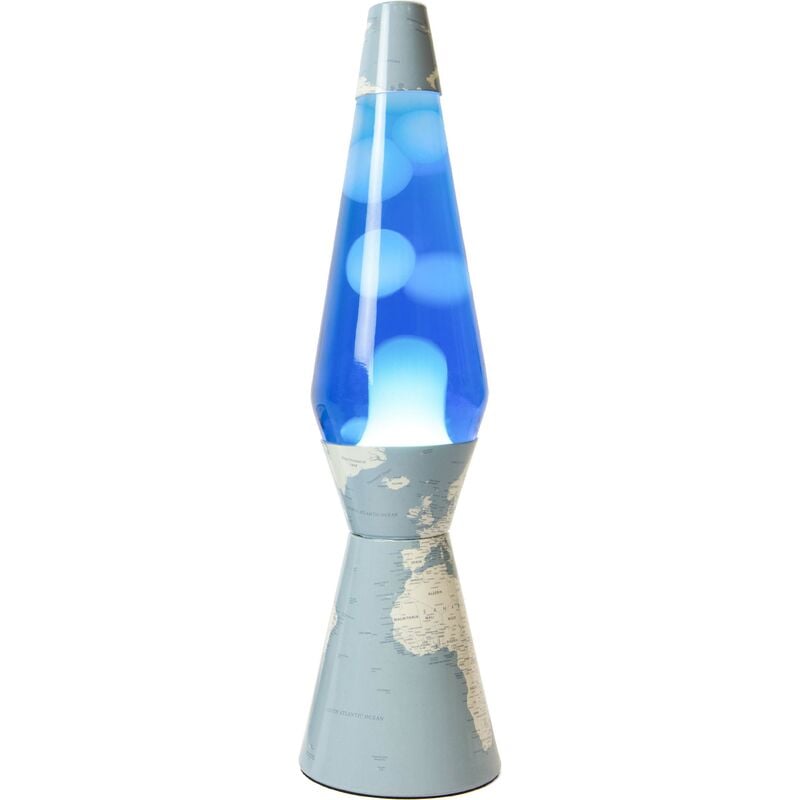 Fisura - Lampe à poser avec carte du monde Lave