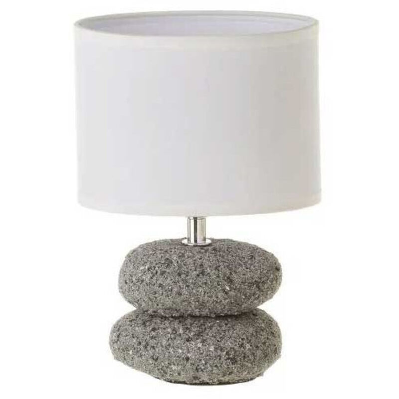UNIMASA Lampe &agrave; Poser Galets Abat-jour Blanc