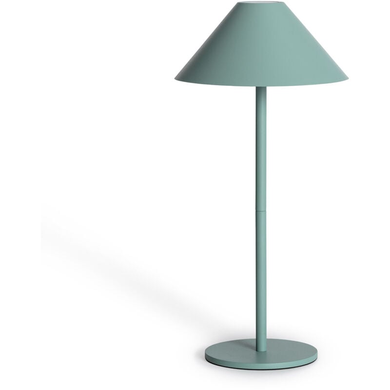 Ledkia - Lampe à Poser led 3W Portable Extérieure avec Batterie Rechargeable usb Kivuli Vert Céladon