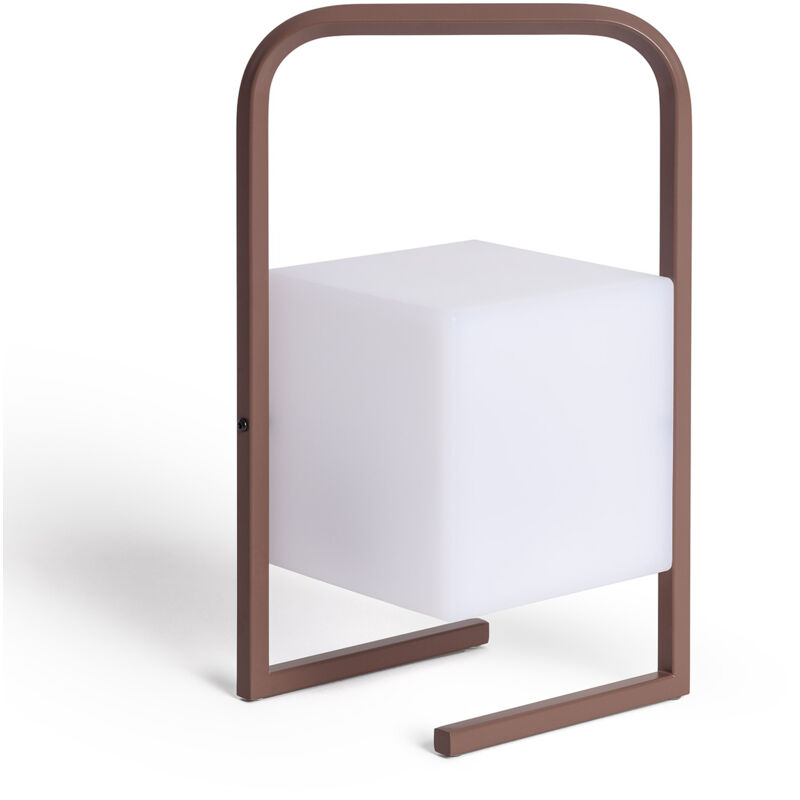 Efectoled - Lampe à Poser led Portative Extérieure 2.5W Tiber avec Batterie Rechargeable usb Brun