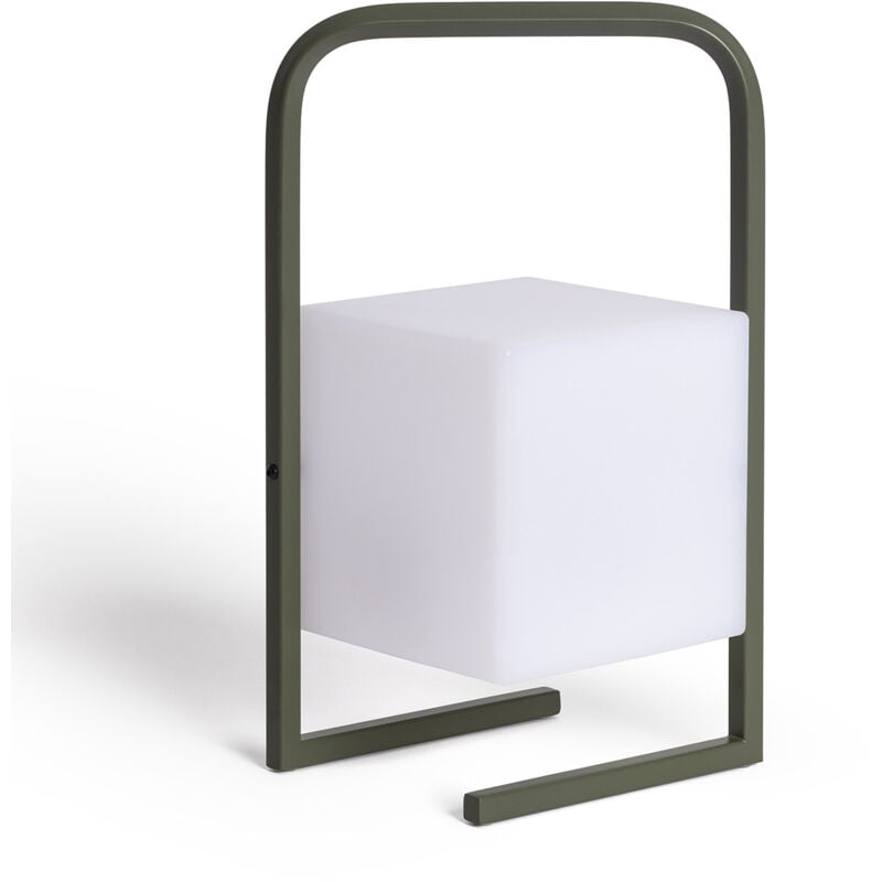 Lampe à Poser led Portative Extérieure 2.5W Tiber avec Batterie Rechargeable usb Vert kaki