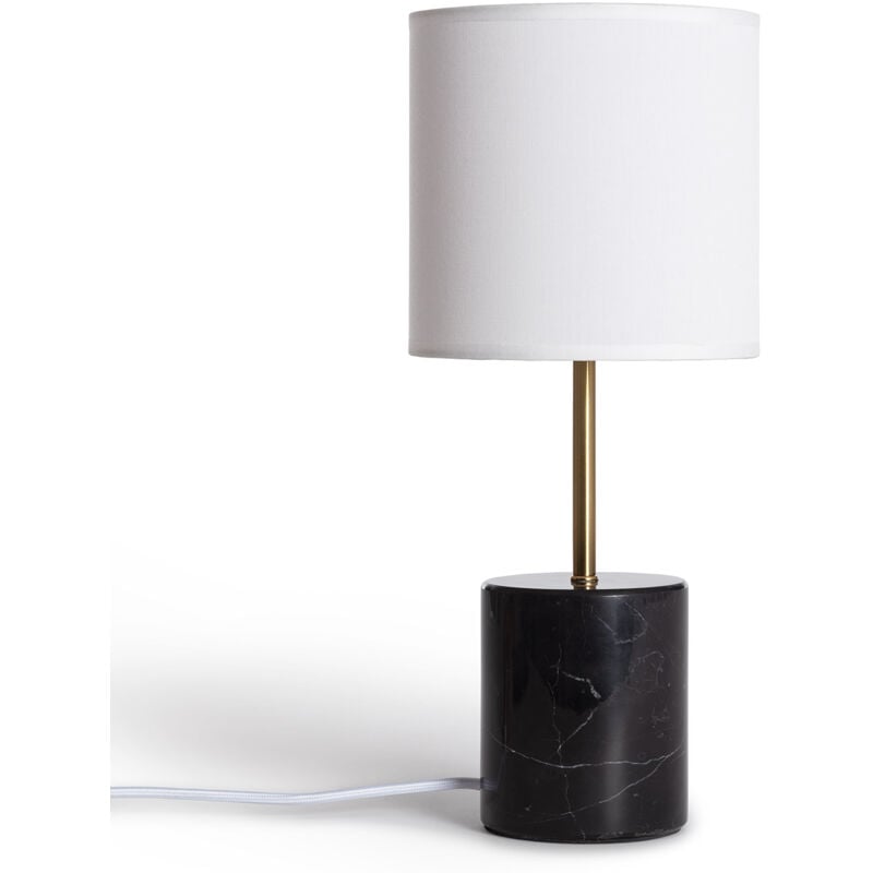 Ledkia - Lampe à Poser Marbre Craudy Blanc