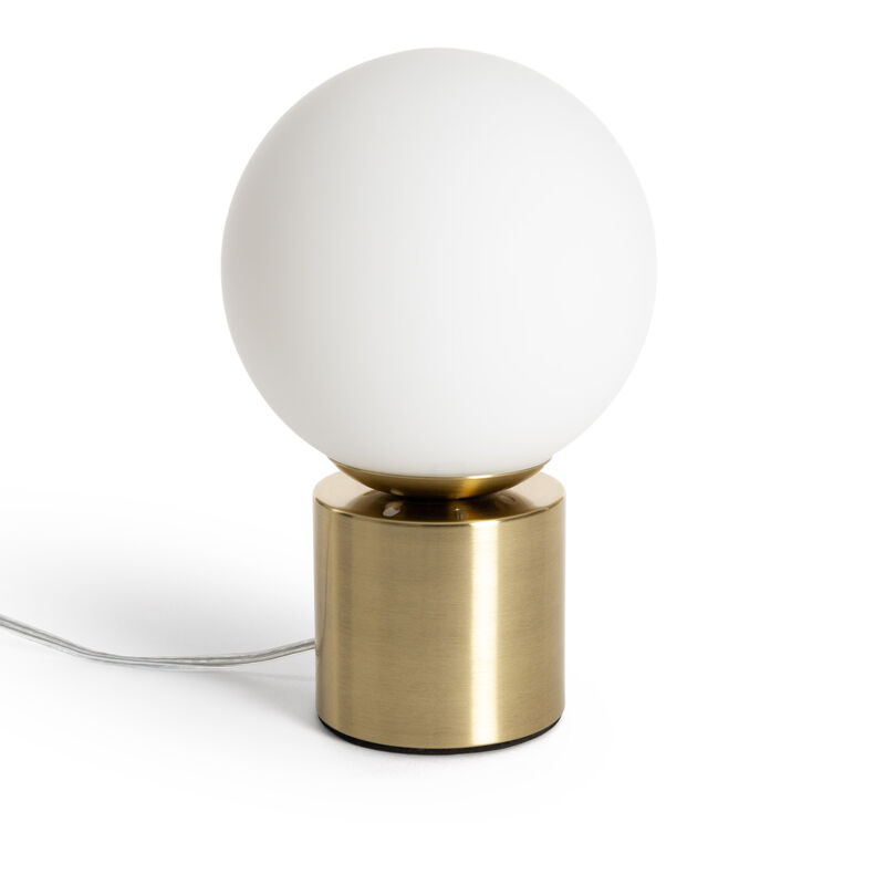 Ledkia - Lampe à Poser Métal et Verre Atenas Doré