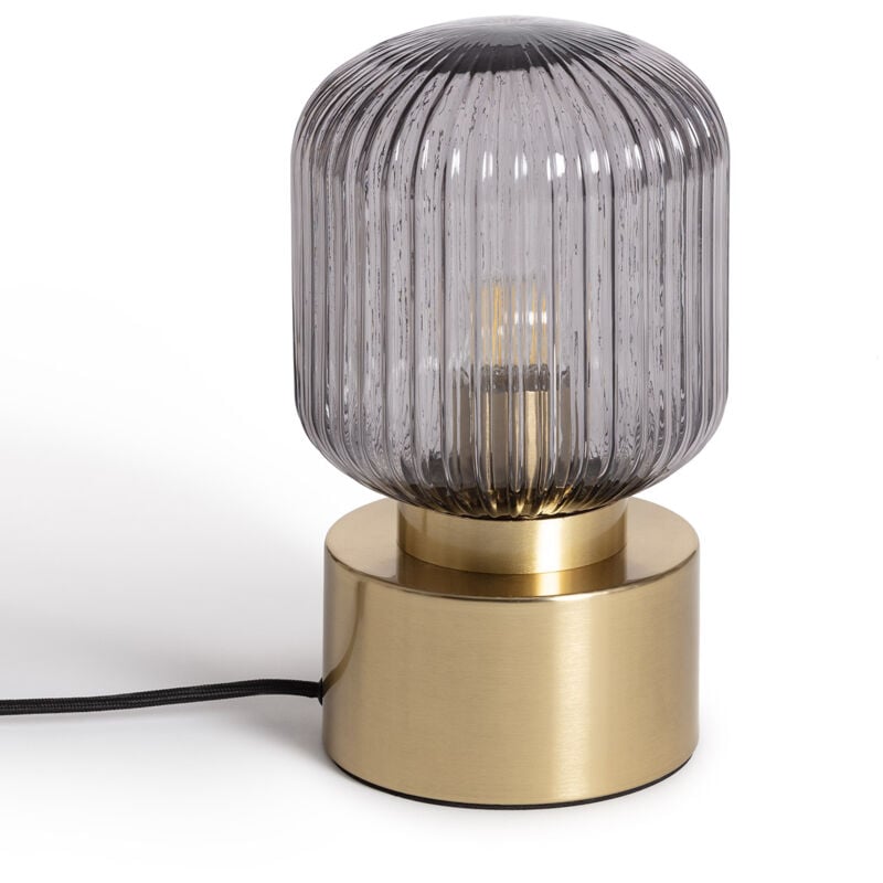 Ledkia - Lampe à Poser Métal et Verre Windsor Doré