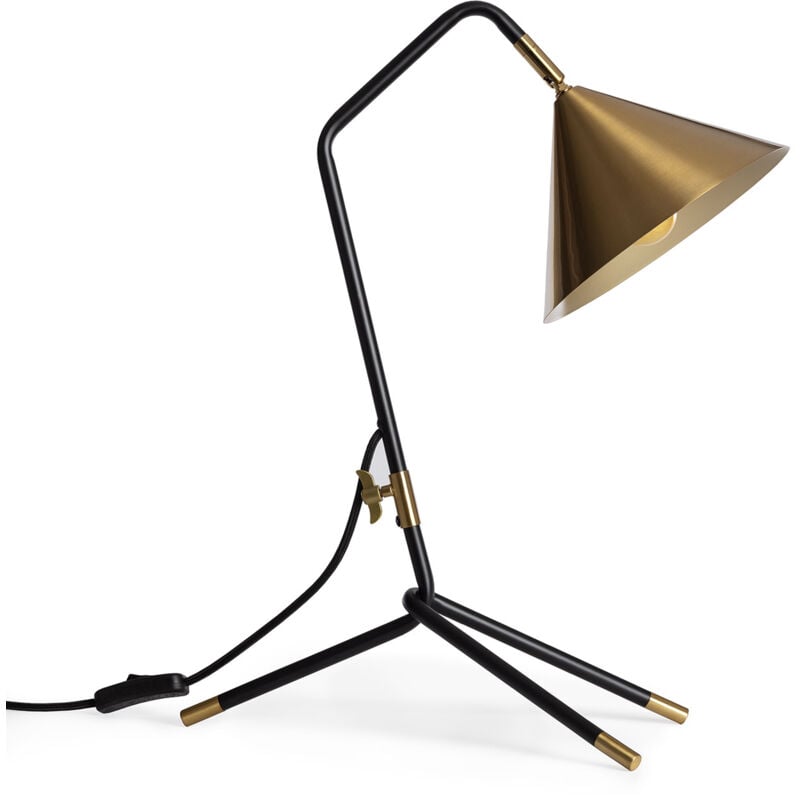 Ledkia - Lampe à Poser Métal Pericles Noir