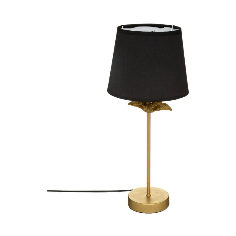 Lampe à Poser Palmier "Artif" 45cm Or & Noir