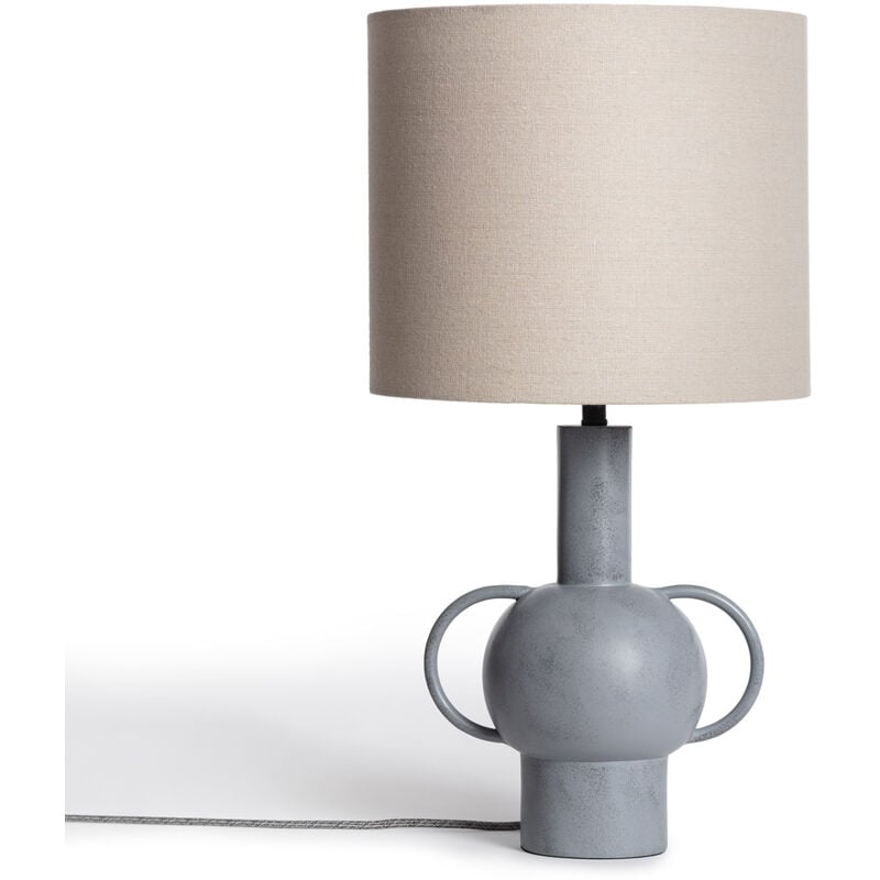 Ledkia - Lampe à Poser Résine Goslar Gris