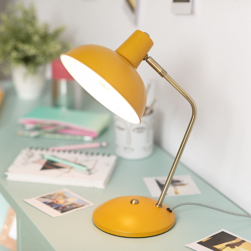 Lampe de Bureau Flex Métal Sahani Moutarde