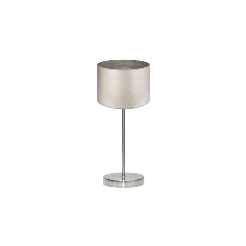 Fabrilamp - Plateau de table tania 1xe14 nickel/bois gris 42x17x17 cm