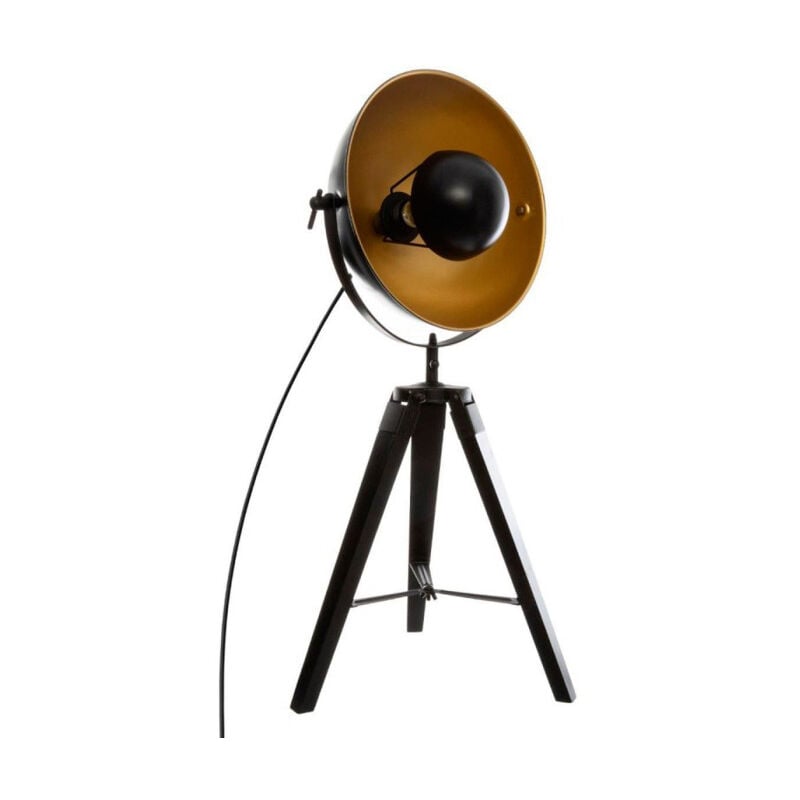 Atmosphera - Lampe à Poser Trépied Design 'Lahti' 71cm Noir & Or
