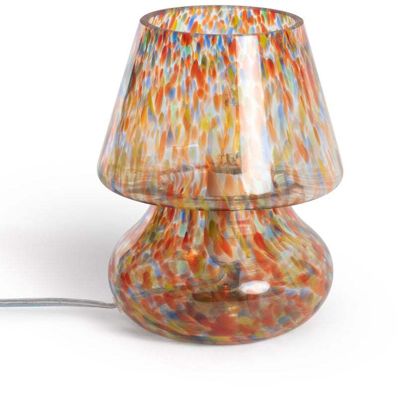 Iluzzia - Lampe à Poser Verre Batlló Multicolore
