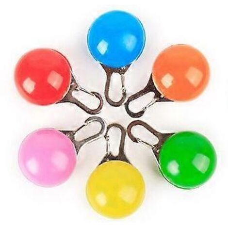 Lampe pour collier de chien, lot de 6, couleurs vives, à clipser sur le collier, étanche, pour la sécurité des animaux de compagnie.