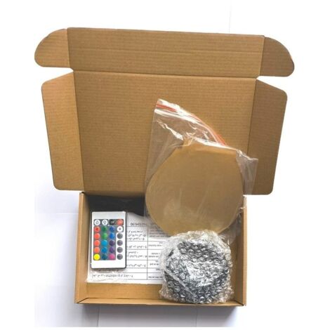 Lampe pour enfant, lampe 3D Real Madrid, 16 couleurs de lumière et télécommande, cadeau idéal pour les enfants passionnés de football.