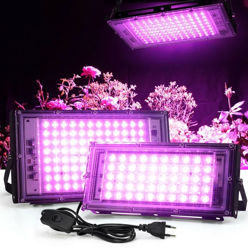 Lampe pour plantes led Lampe pour plantes, 96 led, pour plantes d'intérieur légumes et fleurs Kinsi