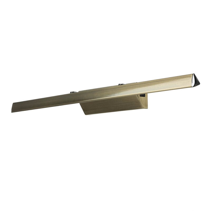 Lampe pour tableau led l : 55,5 cm avec interrupteur en laiton antique, allongée, blanc neutre 3900 k 750 lm