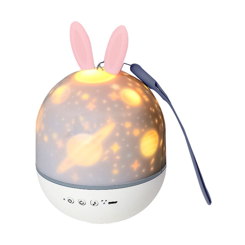 Lampe projecteur d'étoiles, projecteur pour bébé, lampe musicale rotative à 360 ° avec télécommande, veilleuse romantique pour anniversaire, noël,