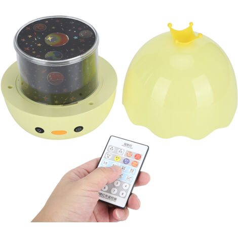 Lampe Projecteur LED Multicolore Bluetooth Mini avec Télécommande, Cadeau Enfant Canard Couronné pour Chambre