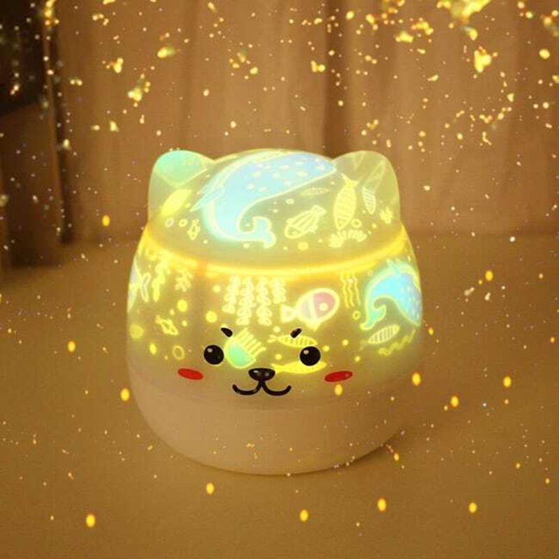 Lampe Projecteur Petit Chien Dimmable 4W,PVC,12x12x11.5cm,Design Ludique,Éclairage Décoratif pour Chambre d'Enfant et Nuit