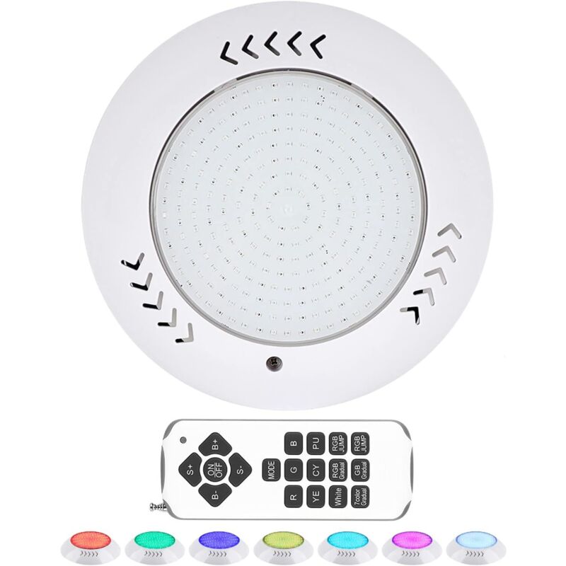 Lampe Projecteur Piscine rgb Multi-Couleur 18W,Lumières led Submersible Étanche IP68 avec Télécommande pour Piscine Decoration Fête Festival