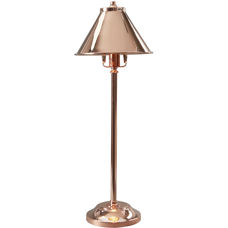 Elstead - Provence - 1 lampe de table lumineuse en cuivre poli, E14