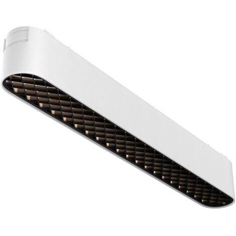 Lampe rail 1 phase blanche linéaire grille LED 12W 4000K Maytoni