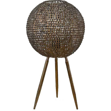 Lampe rayonnement doré sur pied 31x31x33cm