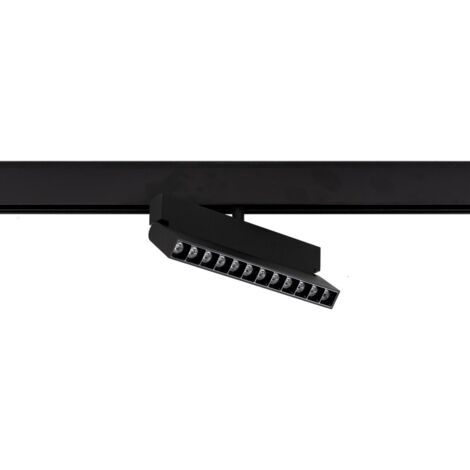Lampe réflecteur spot LED sur rail 12 W magnétique Norman Roto TRM7939212WROT3K Italux