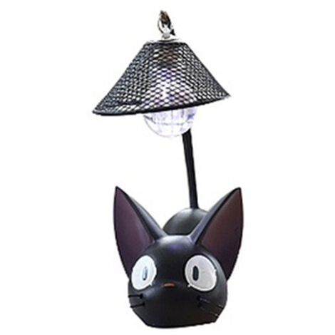 Lampe Résine Chat Jiji Forme Unique et Solide Lumière Douce Décoration Maison Cadeau