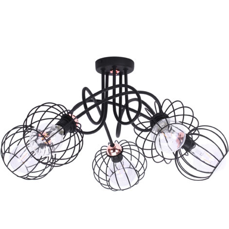 LAMPE RÉTRO Suspension Industrielle Cuivre Loft Edison