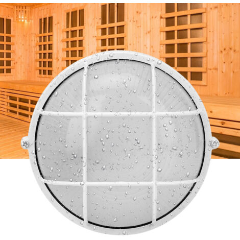 Lampe ronde ignifuge pour sauna, résistante à l'humidité et aux températures élevées