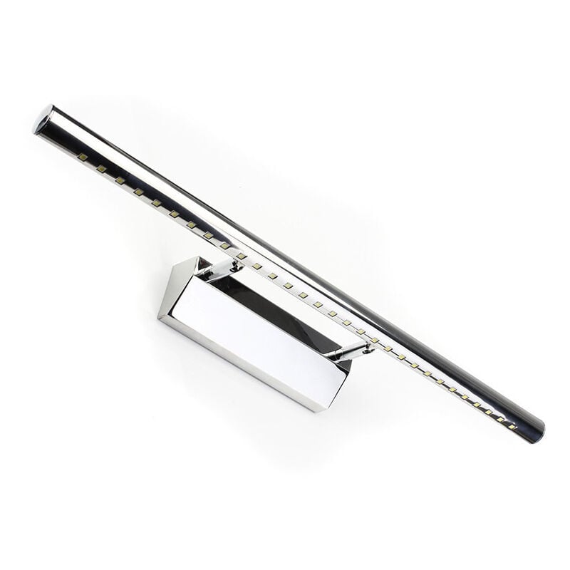 Lampe Salle de Bain Mirroir led 5W Applique Murale Lumière Tableau Étanche IP44 Réglable 180°avec Interrupteur en Acier Inoxydable Éclairage