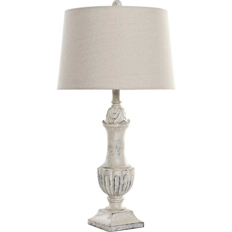 Lampe salon chic finition crème antique élégante - Couleur crème avec finition vieillie