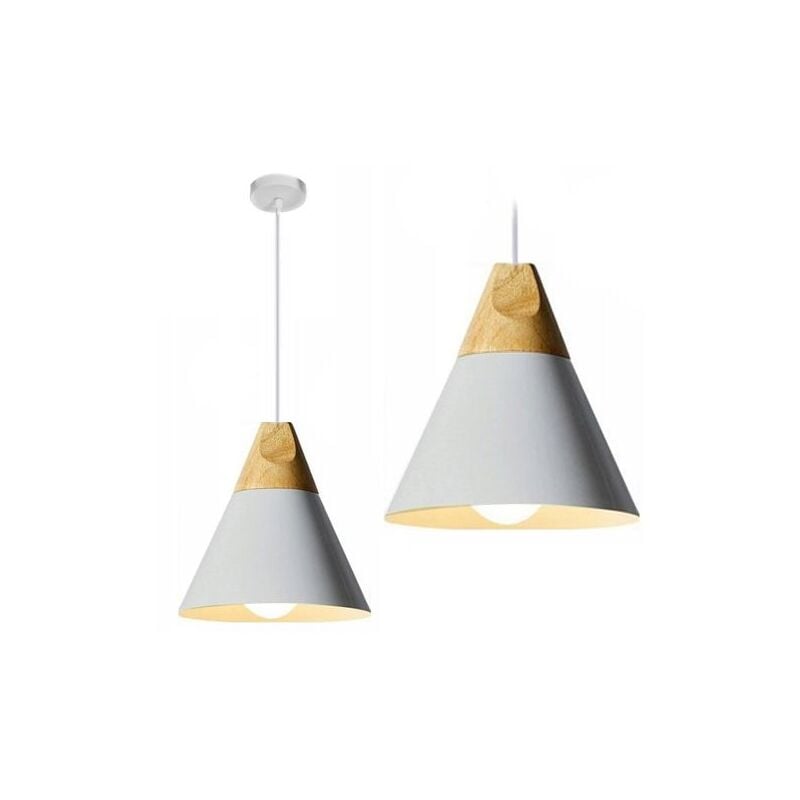 Lampe suspendue APP062-1CP scandi c gris/ 25X26 cm E27