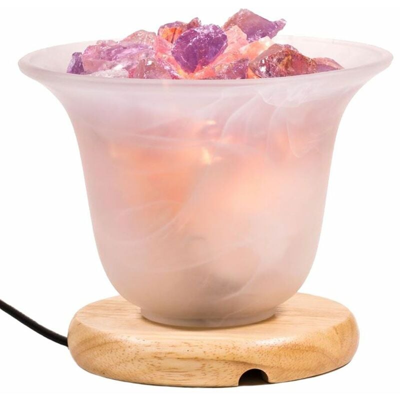 Lampe à sel avec Améthyste