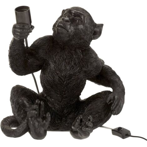 Lampe singe à poser Eek en Pierre - Ebène