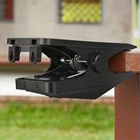 Lampe solaire à pince pour jardin, clôture ou allée
