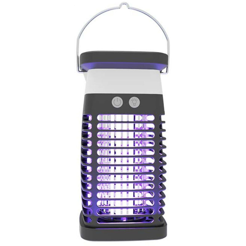 Lampe solaire anti-moustique pour l'extérieur, étanche aux UV et silencieuse Lampe électrique anti-moustique pour le jardin Répulsif anti-moustique