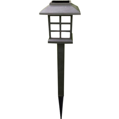Lampe Solaire Carrée Jardin Chemin, LED Lumière Chaude, Lampe à Piquer Pelouse Extérieure, Décoration Terrasse Villa