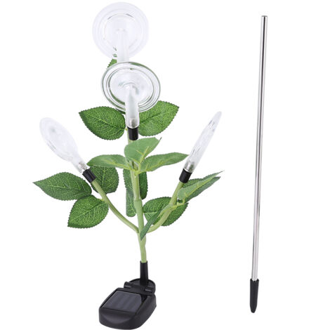 Lampe solaire colorée à 4 LED en forme de bonbon, lampe décorative pour pelouse et jardin