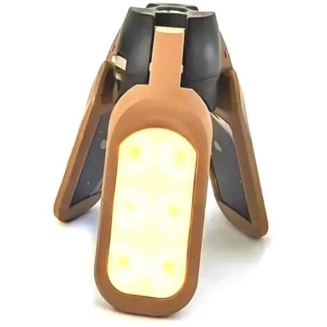 Lampe solaire de camping - Rechargeable par USB, haute luminosité, B