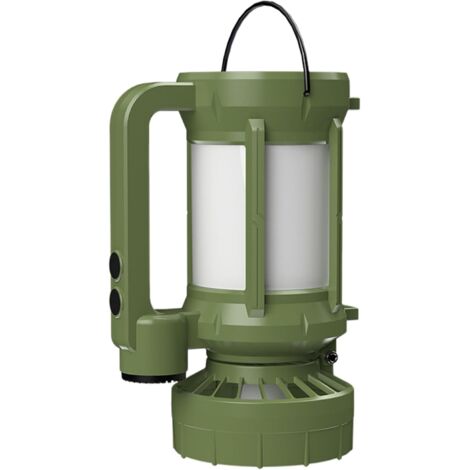 Lampe Solaire de Camping, Ventilateur Intégré pour Tente, 4