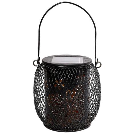 Lampe solaire de jardin, lampe solaire décorative d'extérieur en forme de papillon ---