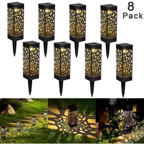 Lampe Solaire de Jardin LED Lanterne étanche Borne d\'Eclairage - Yunstore