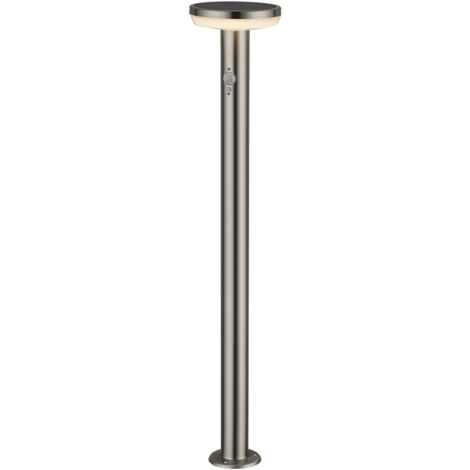 Lampe Solaire de Pelouse - 4.4W - Aluminium Brossé - Capteur - 600lm - IP44