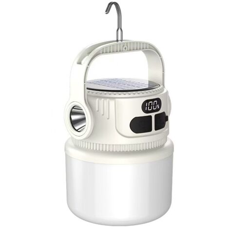 Lampe solaire de secours rechargeable pour tentes et stands de camping