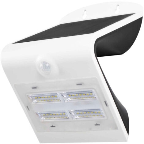 Lampe solaire de sécurité et d'éclairage pour abri de jardin - Blanc