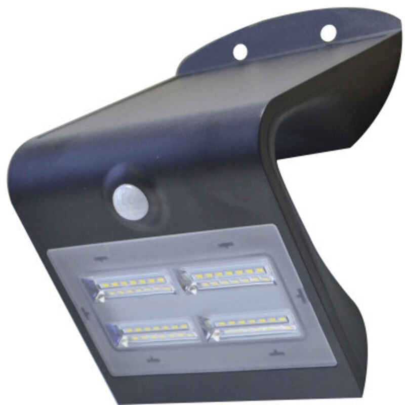 Lampe solaire de sécurité et d'éclairage pour abri de jardin - Noir