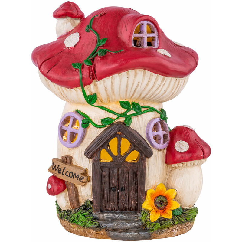 Globo - led lampe solaire stand lampe en plein air jardin cour décoration champignon maison conception coloré 33558P