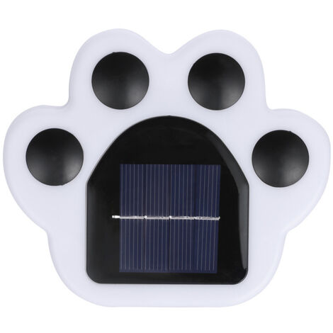 Lampe solaire d'extérieur au sol, lumière de chemin à LED, lumière solaire extérieure de jardin, lumière solaire de jardin pour pelouse, terrasse, allée, passerelle, patio blanc